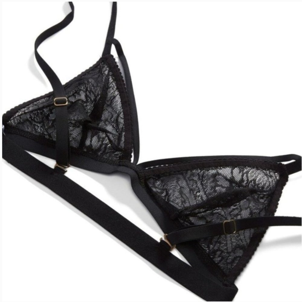 Cosabella Bucktown Lace Triangle Bralette Med. 34